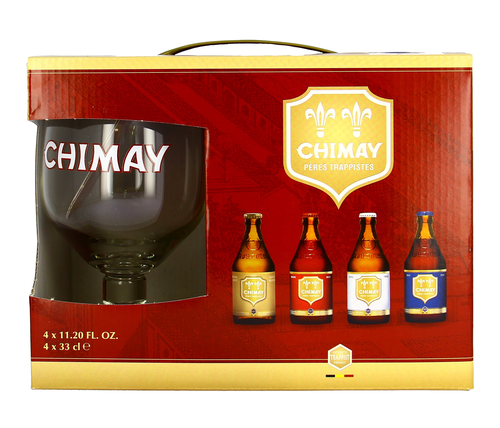 Chimay Geschenkkarton 4 Fl. & 1 Glas