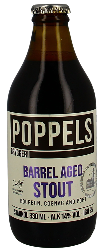 Poppels Barrel Aged Stout (Bourbon, Cognac and Port)