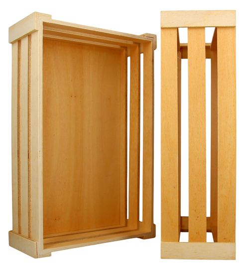 Holzkiste Rechteckig (34.5 x 21.5 x 10.5 cm)