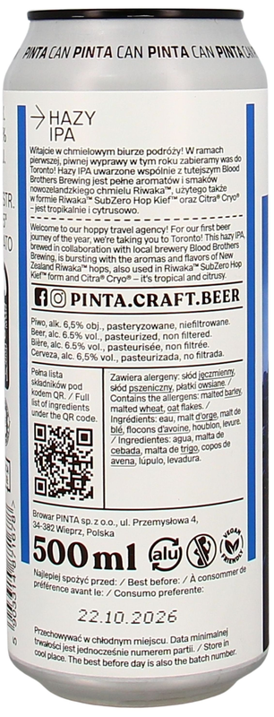 PINTA Discovery Valparaiso Hazy IPA Dose