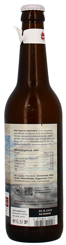 Störtebeker Wild Coast Ale Alkoholfrei MW