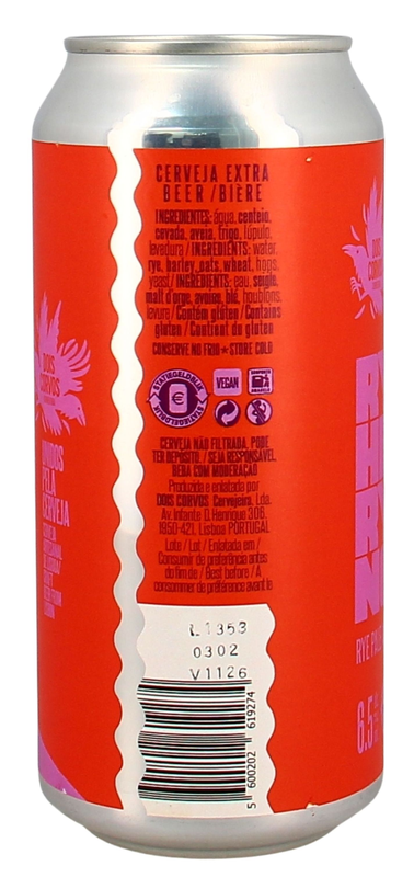 Dois Corvos Rye Here Rye Now! Pale Ale Dose