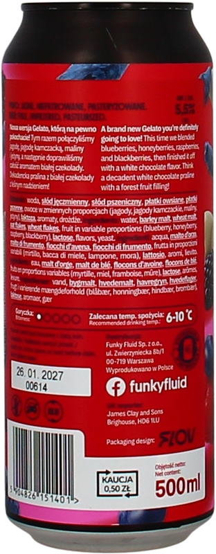 Funky Fluid Gelato: Forest Fruits & White Choc Praline Dose