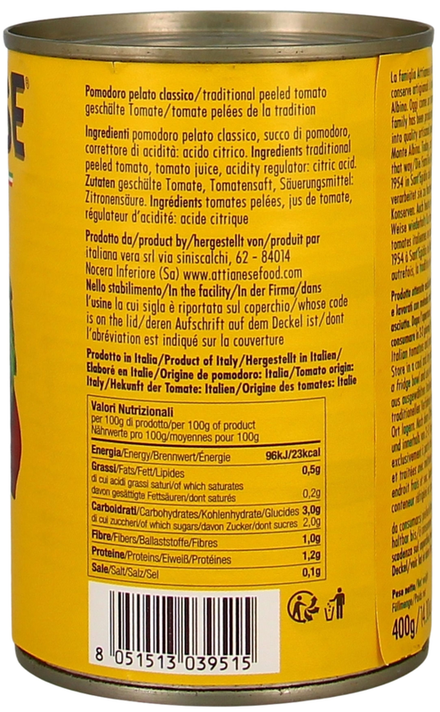 Geschälte Tomaten Rot 400g Attianese