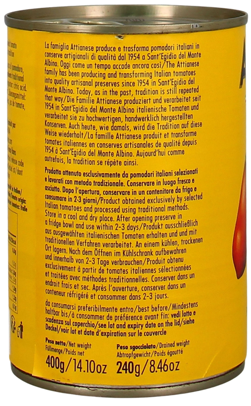 Geschälte Tomaten Rot 400g Attianese