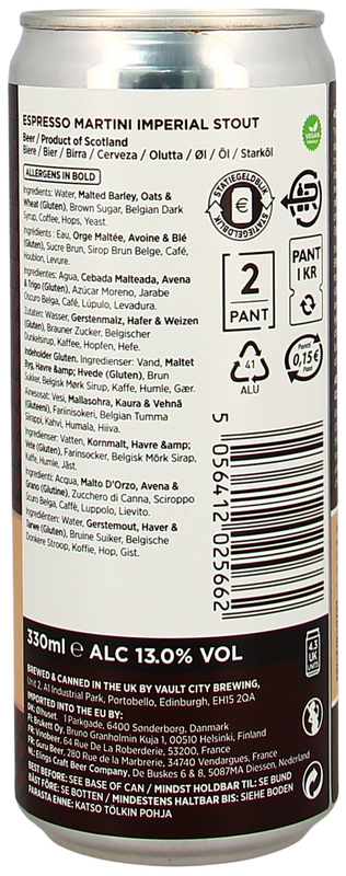 Vault City Espresso Martini Dose