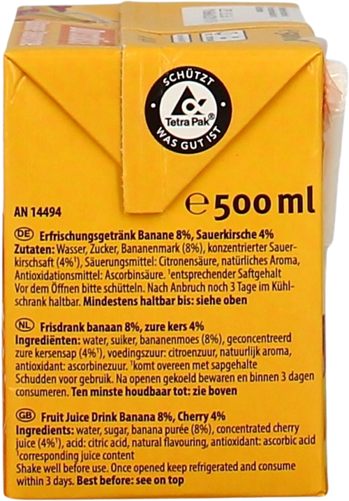 Durstlöscher Banane-Sauerkirsche