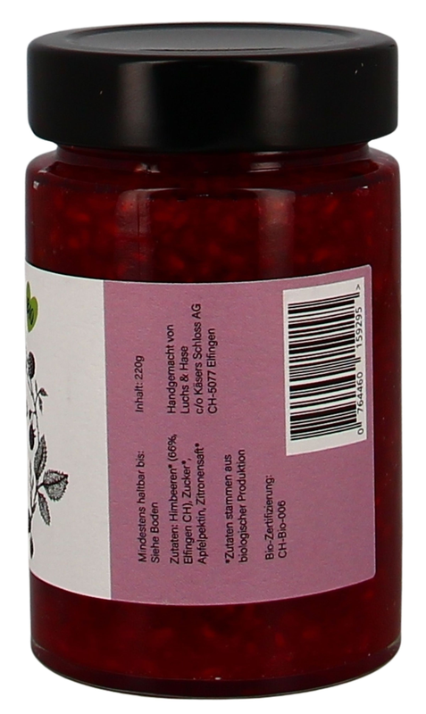 Himbeer Konfitüre, Luchs&Hase 220g °Bio°