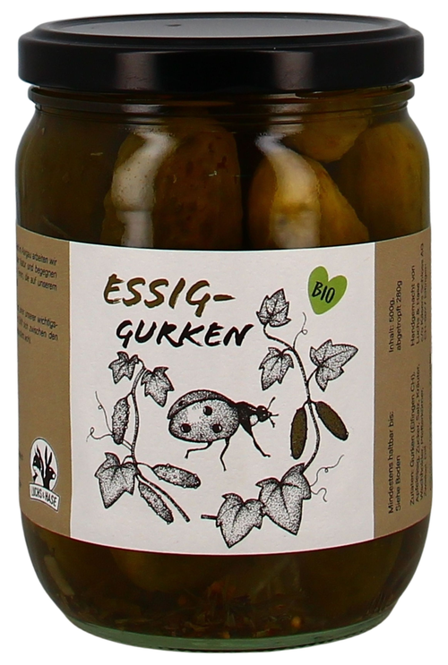 Essiggurken, Luchs&Hase 500g °Bio°