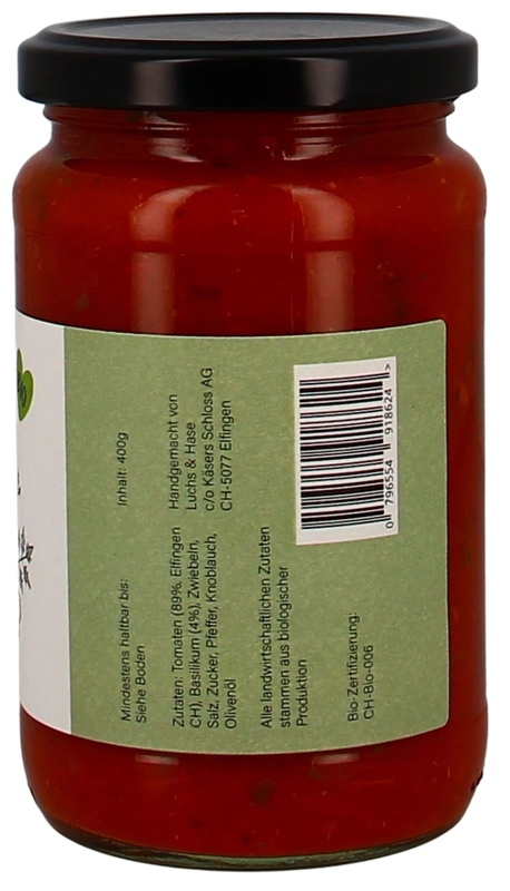 Tomatensugo al Basilico, Luchs&Hase 400g °Bio°