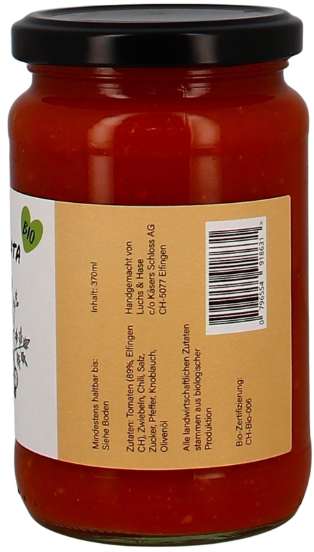 Tomatensugo all'Arrabbiata, Luchs&Hase 370ml °Bio°