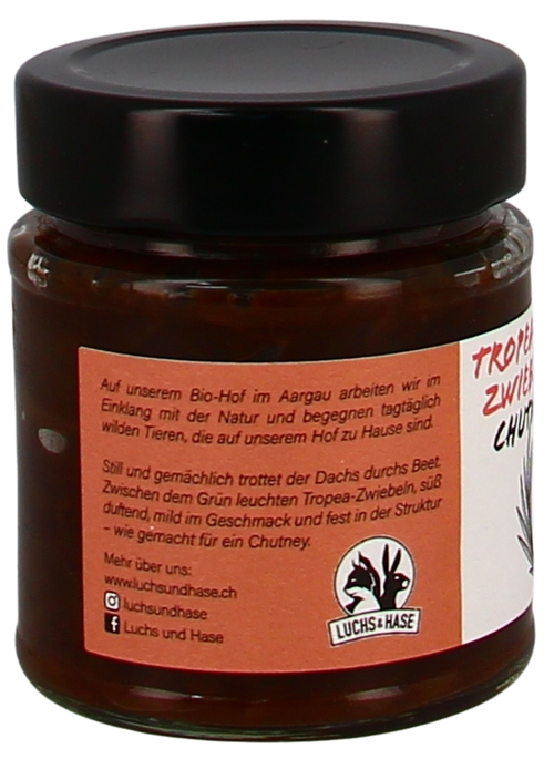 Tropea Zwiebel Chutney, Luchs&Hase 165g °Bio°