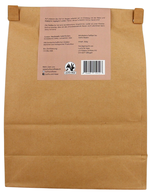 Knäckebrot mit Kürbiskernen, Luchs&Hase 200g °Bio°