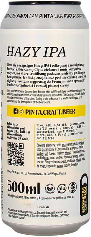 PINTA Discovery Europe France Hazy IPA Dose