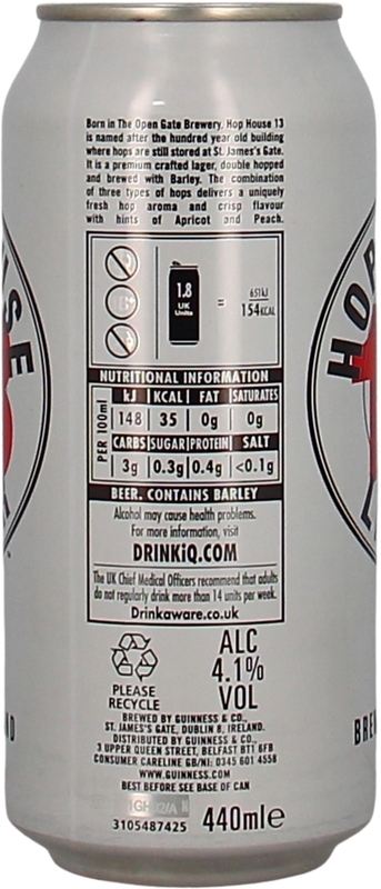 Guinness Hop House 13 Lager Dose
