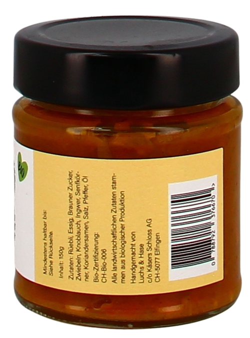 Rüebli Chutney Luchs&Hase 150g °Bio°
