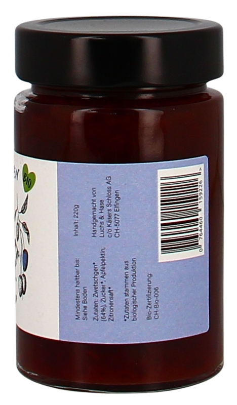 Zwetschgen Konfitüre Luchs&Hase 220g °Bio°
