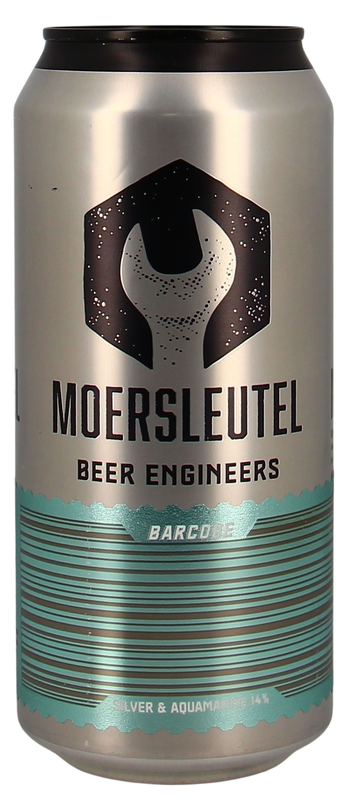 Moersleutel Barcode Silver&Aquamarine Dose 