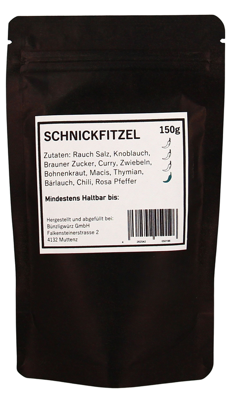Bünzligwürz Schnick Fitzel Nachfüllbeutel 150g