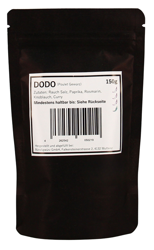 Bünzligwürz Dodo Gwürz Nachfüllbeutel 150g