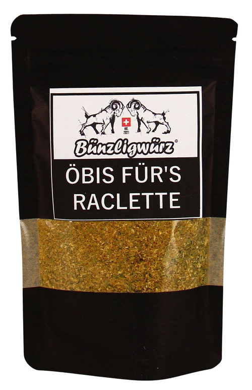 Bünzligwürz Öpis für's Raclette Nachfüllbeutel 80g