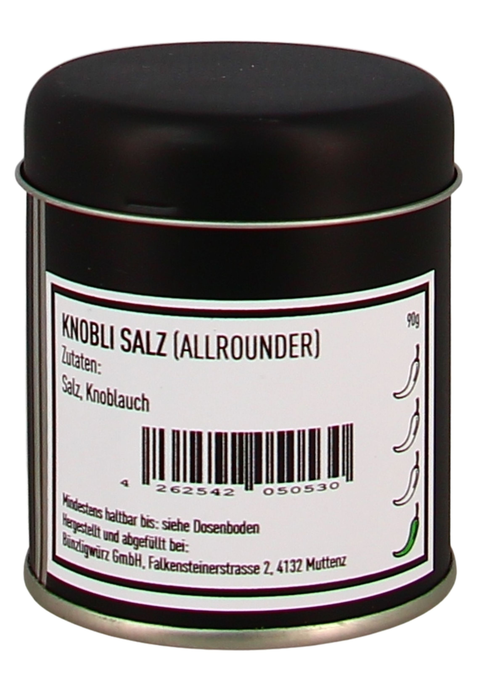 Bünzligwürz Knobli Salz Streuerdose 90g