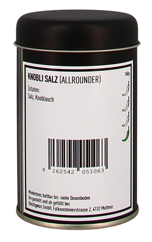 Bünzligwürz Knobli Salz Streuerdose 160g