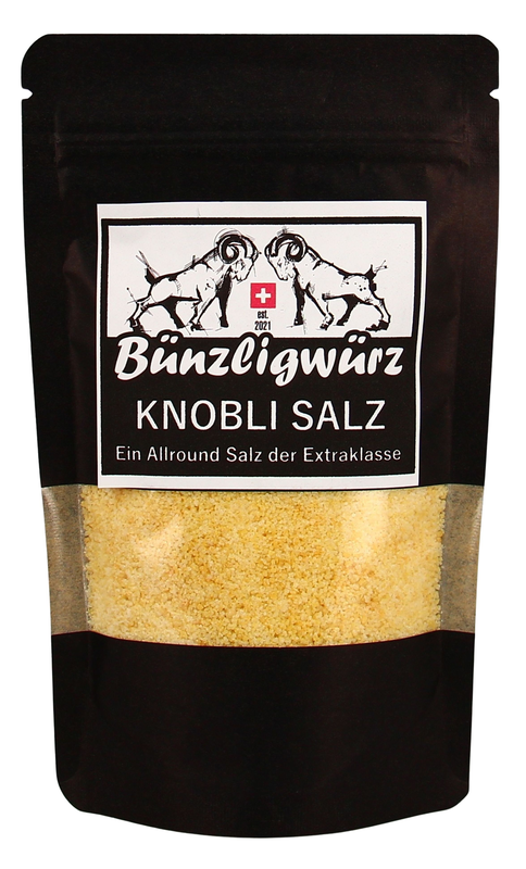 Bünzligwürz Knobli Salz Nachfüllbeutel 160g