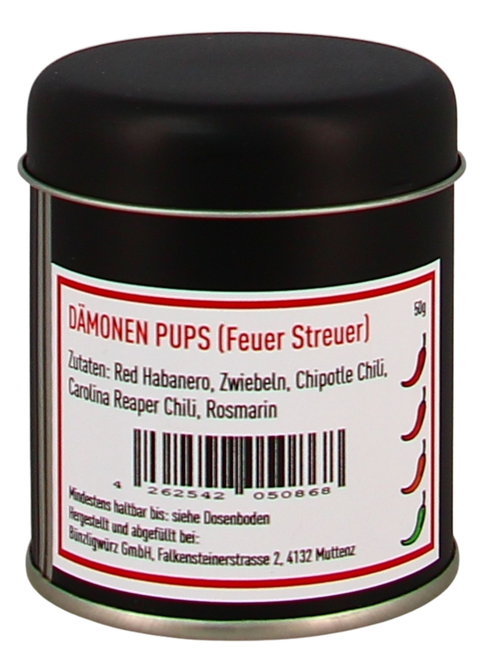 Bünzligwürz Dämonen Pups Streuerdose 50g