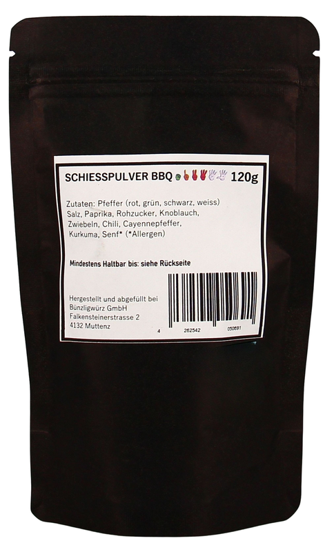 Bünzligwürz Schiesspulver BBQ Nachfüllbeutel 120g