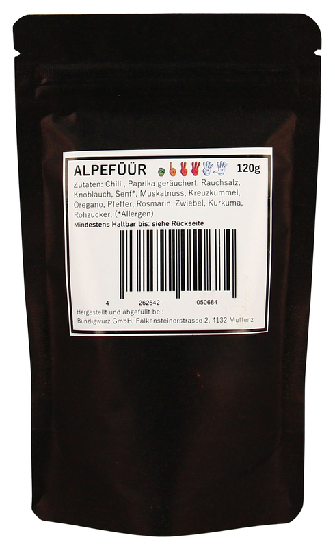 Bünzligwürz Alpefüür Nachfüllbeutel 120g