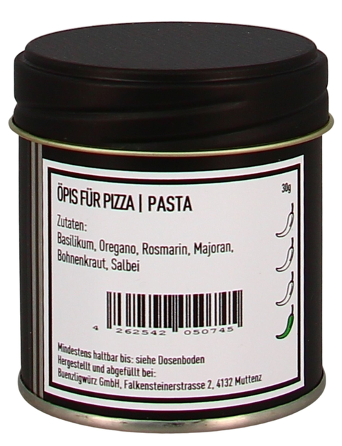 Bünzligwürz Öpis für Pizza/Pasta Streuerdose 30g