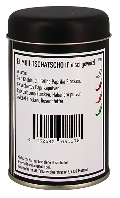 Bünzligwürz El Muh-Tschatscho Streuerdose 120g