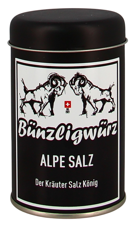 Bünzligwürz Alpesalz Streuerdose 160g