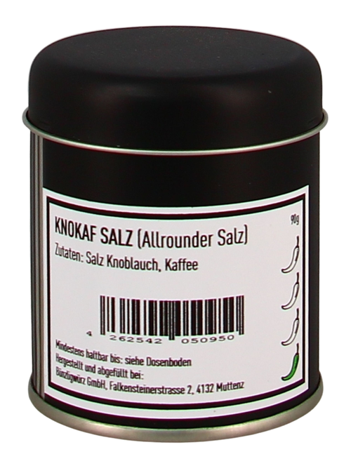 Bünzligwürz Knokaf Salz Streuerdose 90g