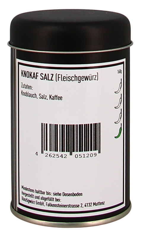 Bünzligwürz Knokaf Salz Streuerdose 160g