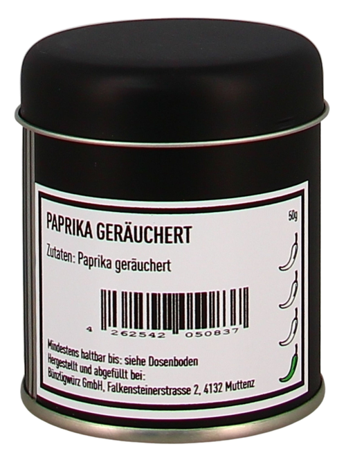 Bünzligwürz Paprika geräuchert Streuerdose 50g