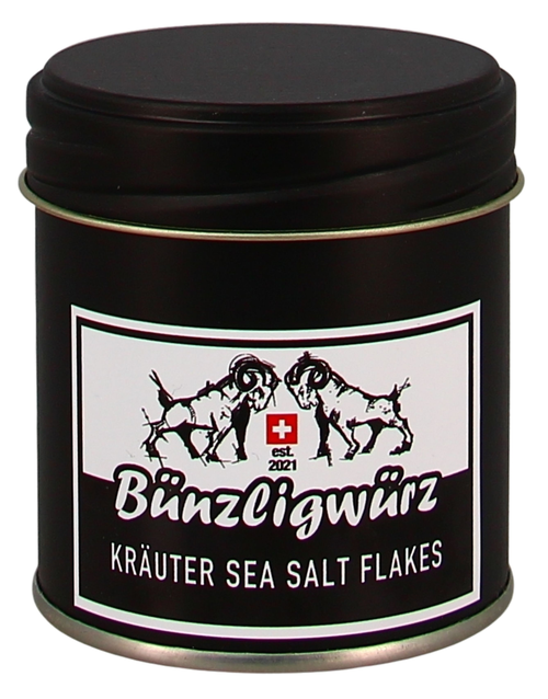 Bünzligwürz Kräuter Sea Salt Flakes Streuerdose 100g