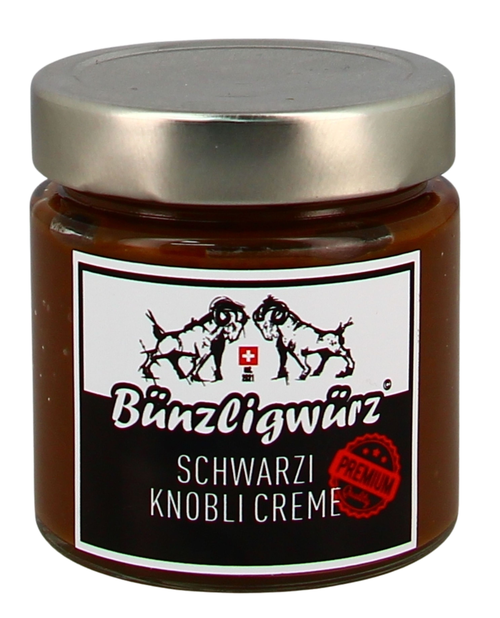 Bünzligwürz Schwarzi Knobli Creme 210g