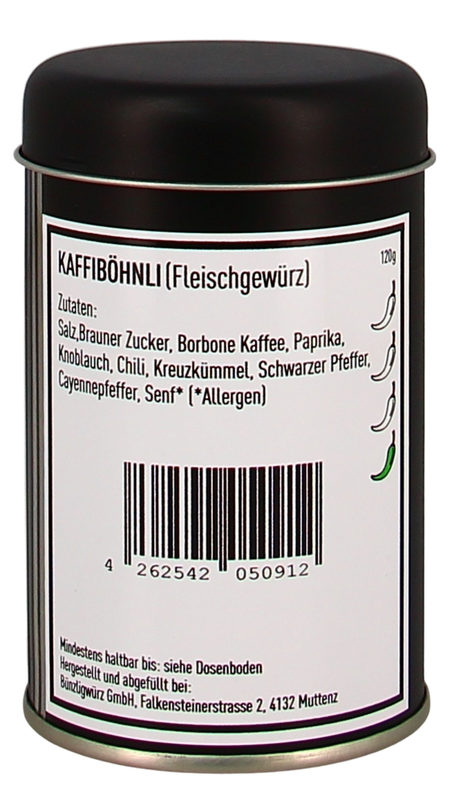 Bünzligwürz Kaffiböhnli Streuerdose 120g