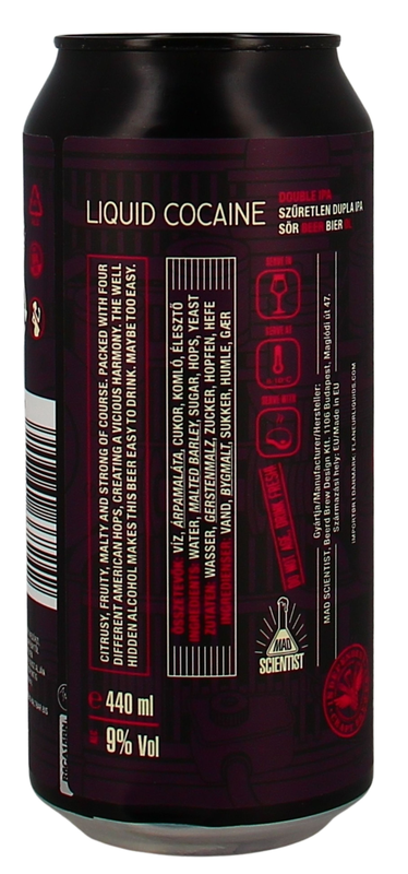 Mad Scientist Liquid Cocaine Double IPA Dose