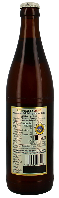 Weihenstephaner Hefeweissbier Leicht MW (Vorbestellung)