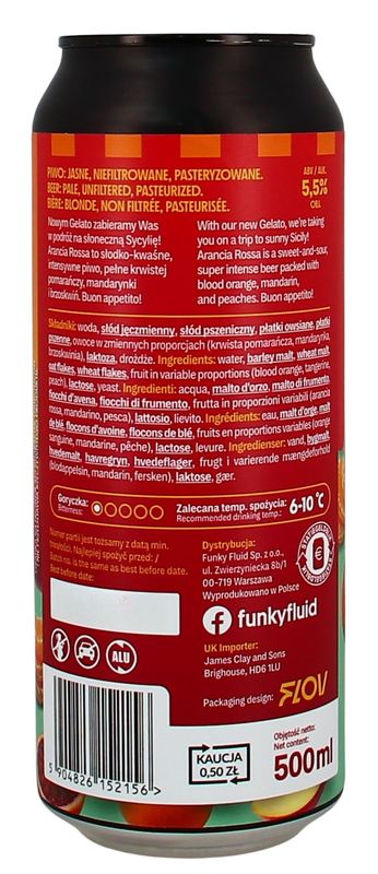 Funky Fluid Gelato: Arancia Rossa Dose