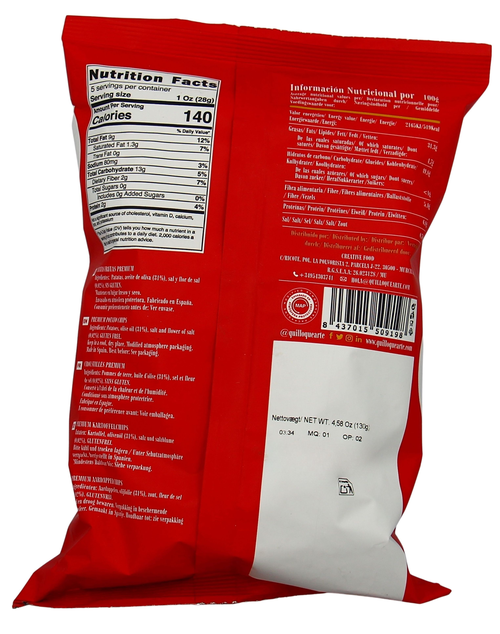 Chips Quillo Olive Oil & Fleur de Sel 130g