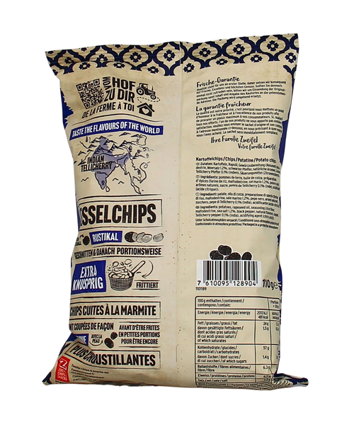 Zweifel Kezz Indian Pepper & Sea Salt 110g