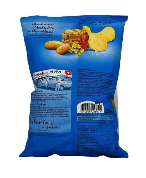 Zweifel Chips Salt & Vinegar Original 175g