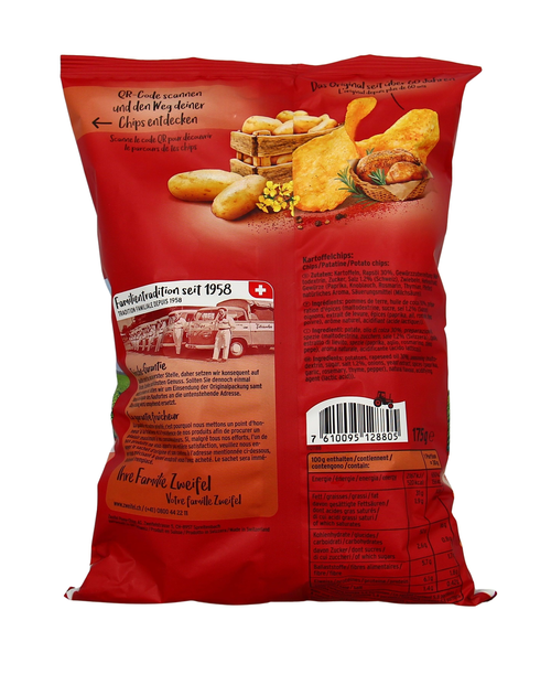 Zweifel Chips Poulet im Chörbli Original 175g