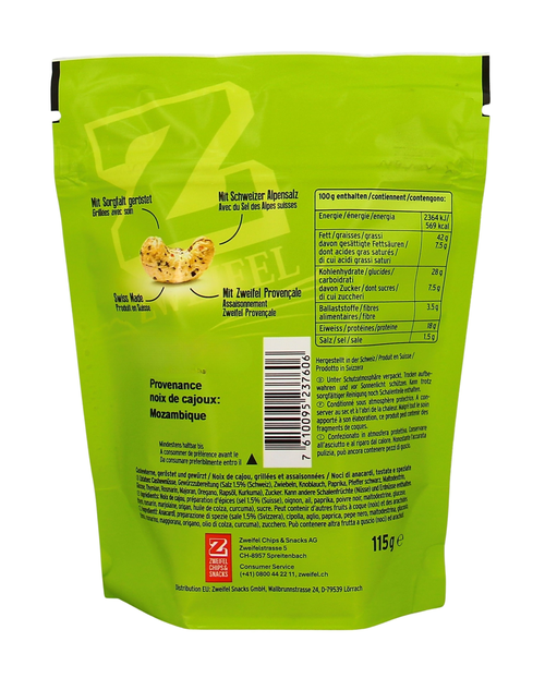 Zweifel Cashews Provencale 115g