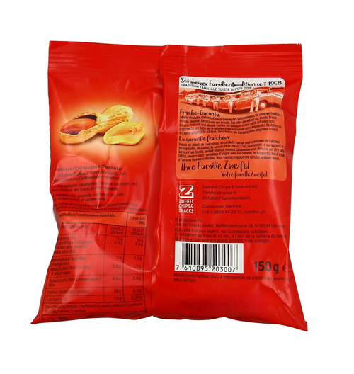 Zweifel Salted Peanuts 150g