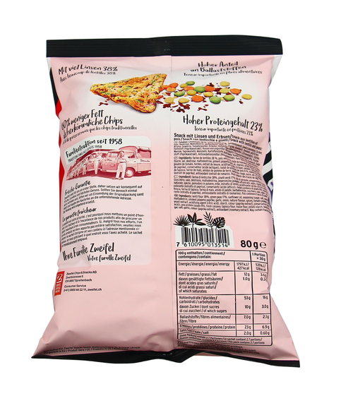Zweifel Vaya Lentil Protein Sweet Chili 80g